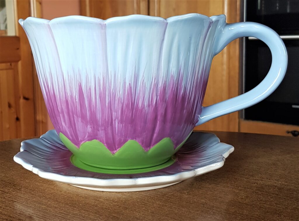 A Closer look at the Cup and Plate.