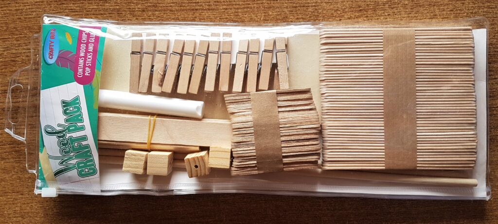I got my Wooden Craft Pack; I got my Jumbo Lollipop Sticks from this Pack.