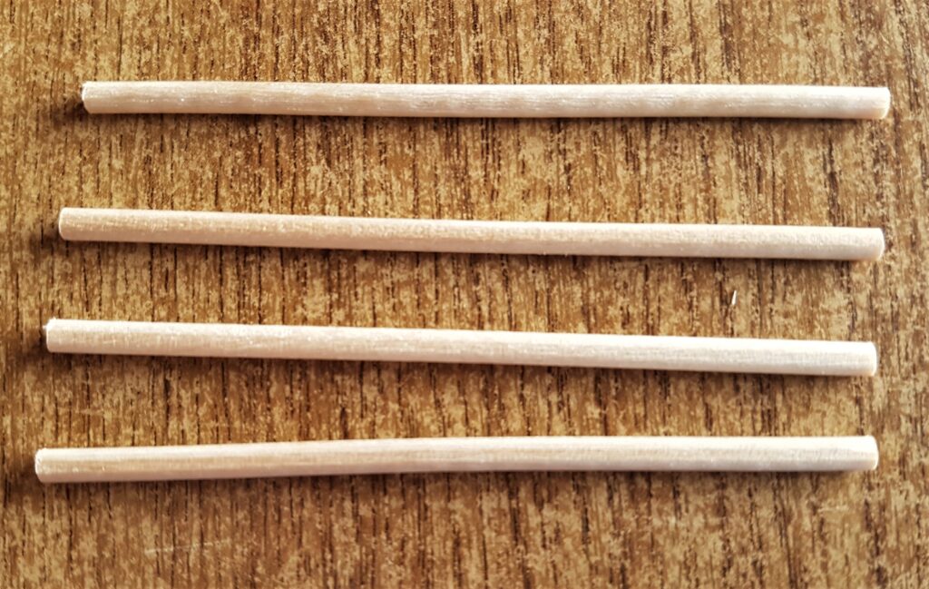 I got 4 mini wooden sticks from the Craft Pack.