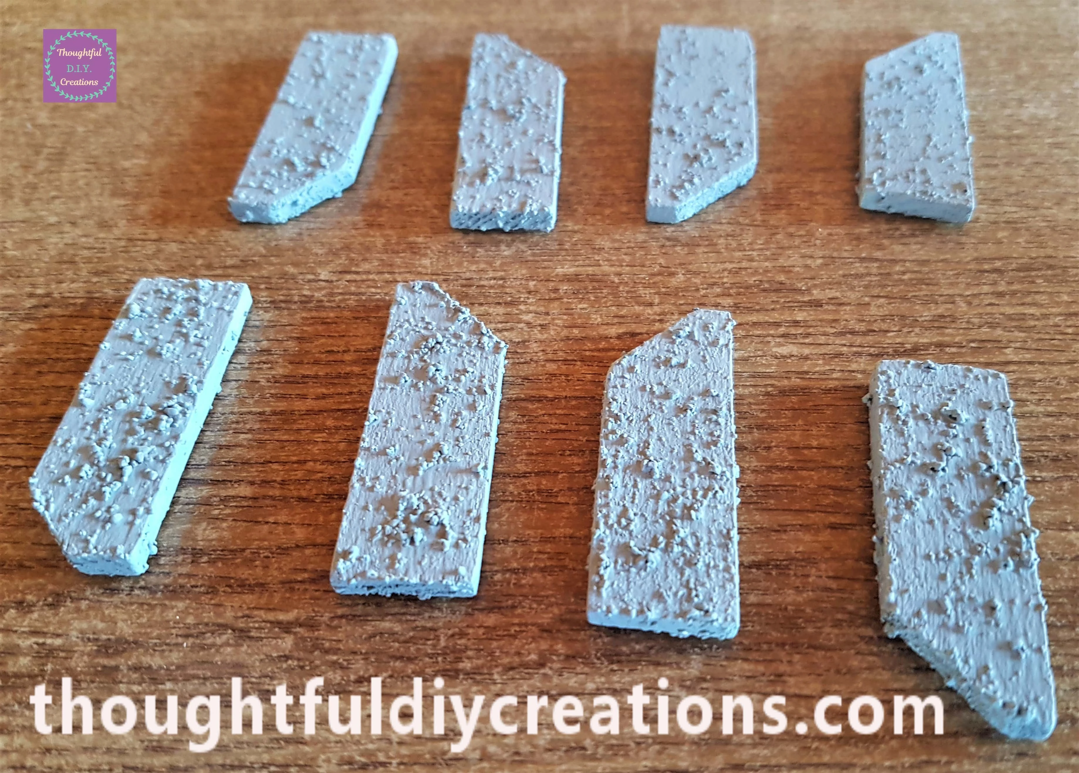 I Painted 2 layers all over each wooden piece leaving an hour drying time between layers.