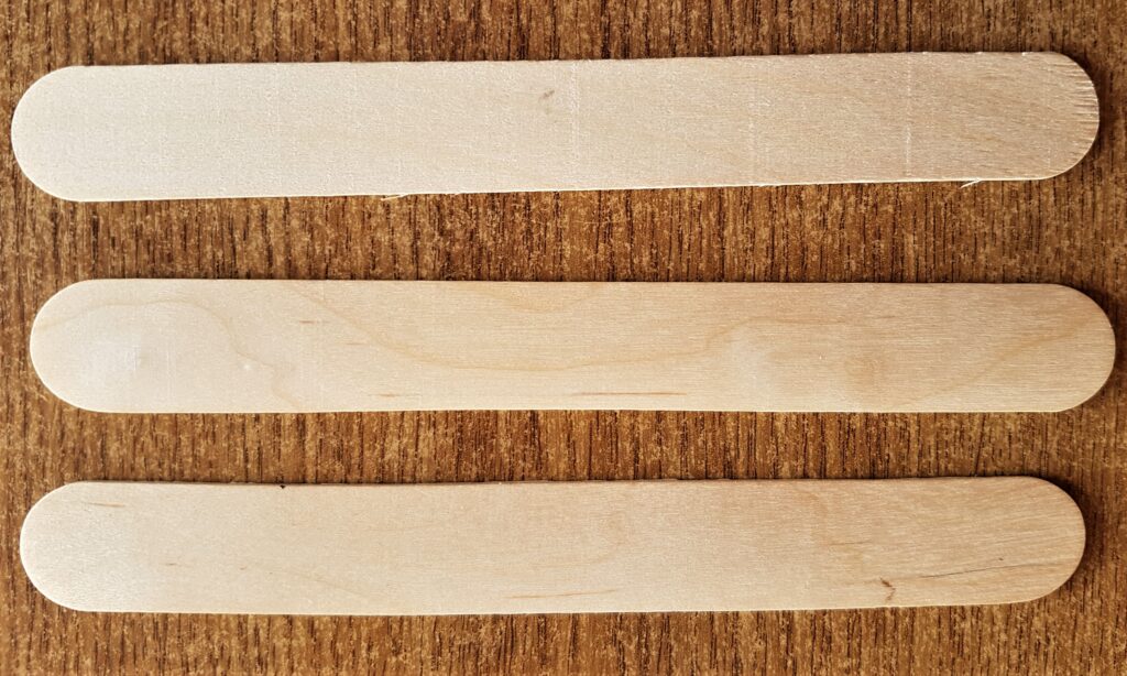 I got 3 Jumbo Lollipop Sticks from a Craft Pack.