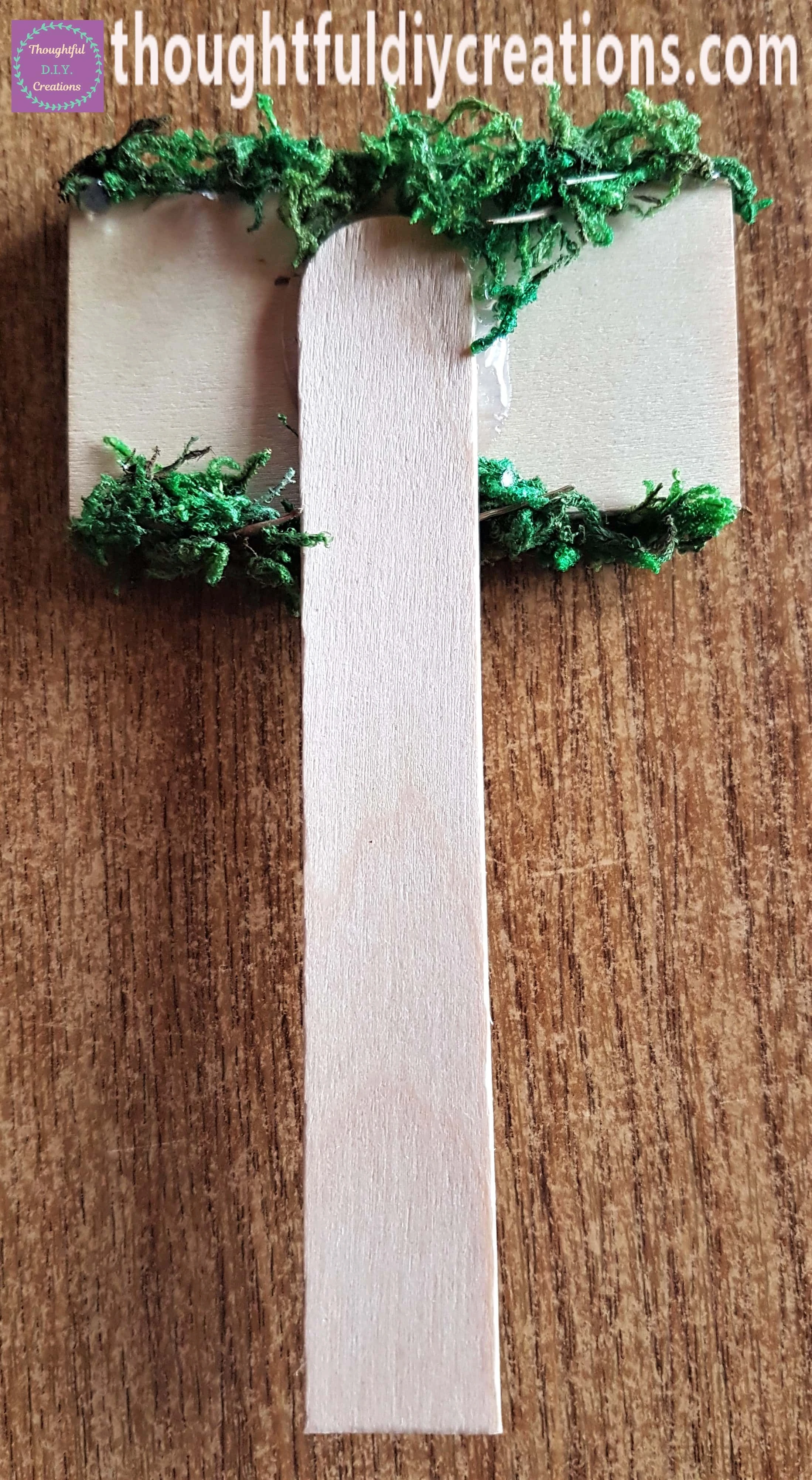 I Hot Glued the Lollipop Stick to the Back of the Sign.