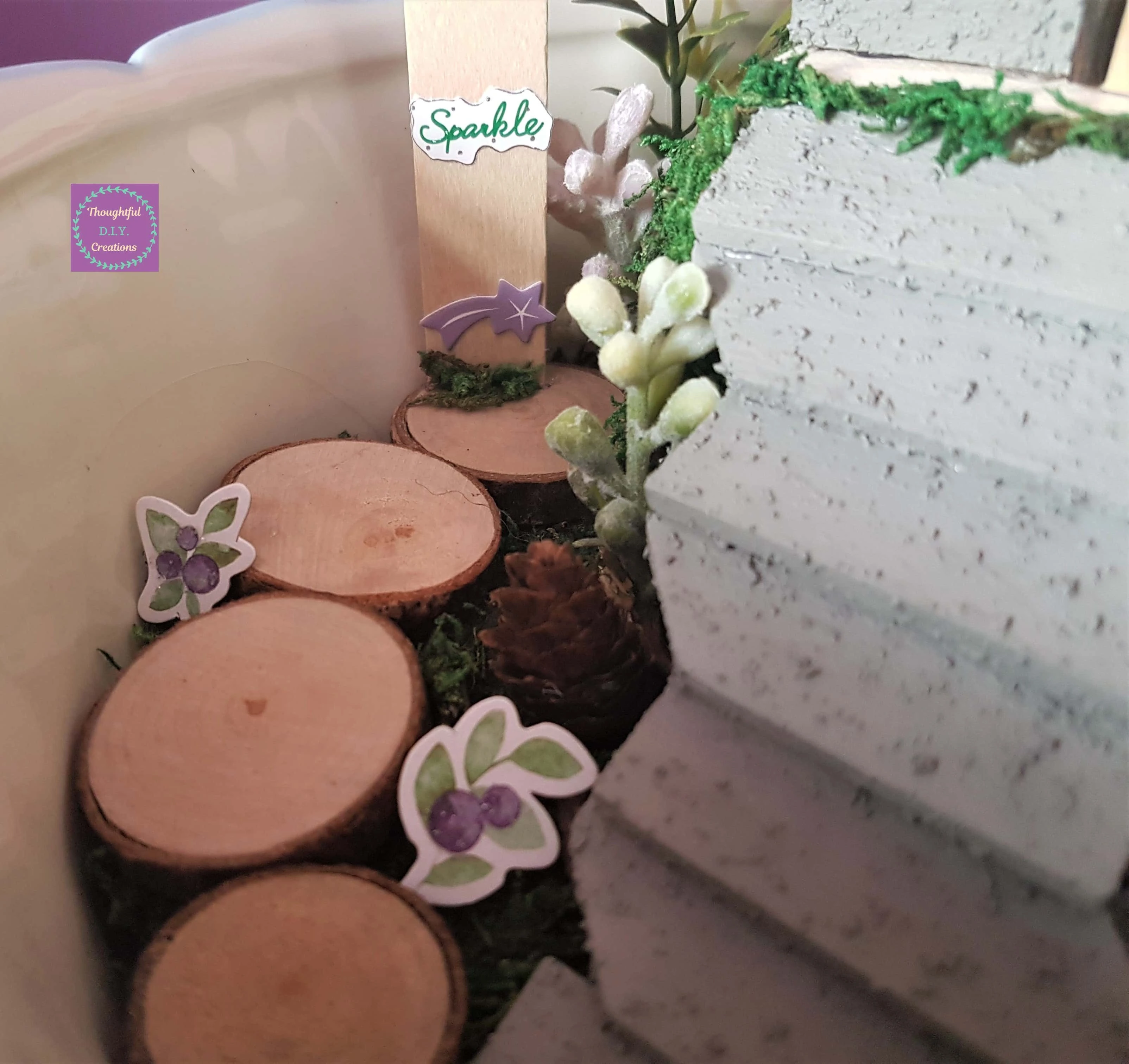 The Steps and Wood Slice Walkway.