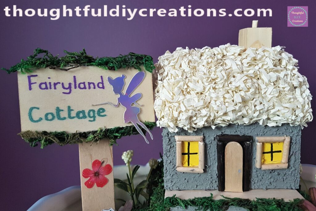 A Closer look at the Sign and Cottage.