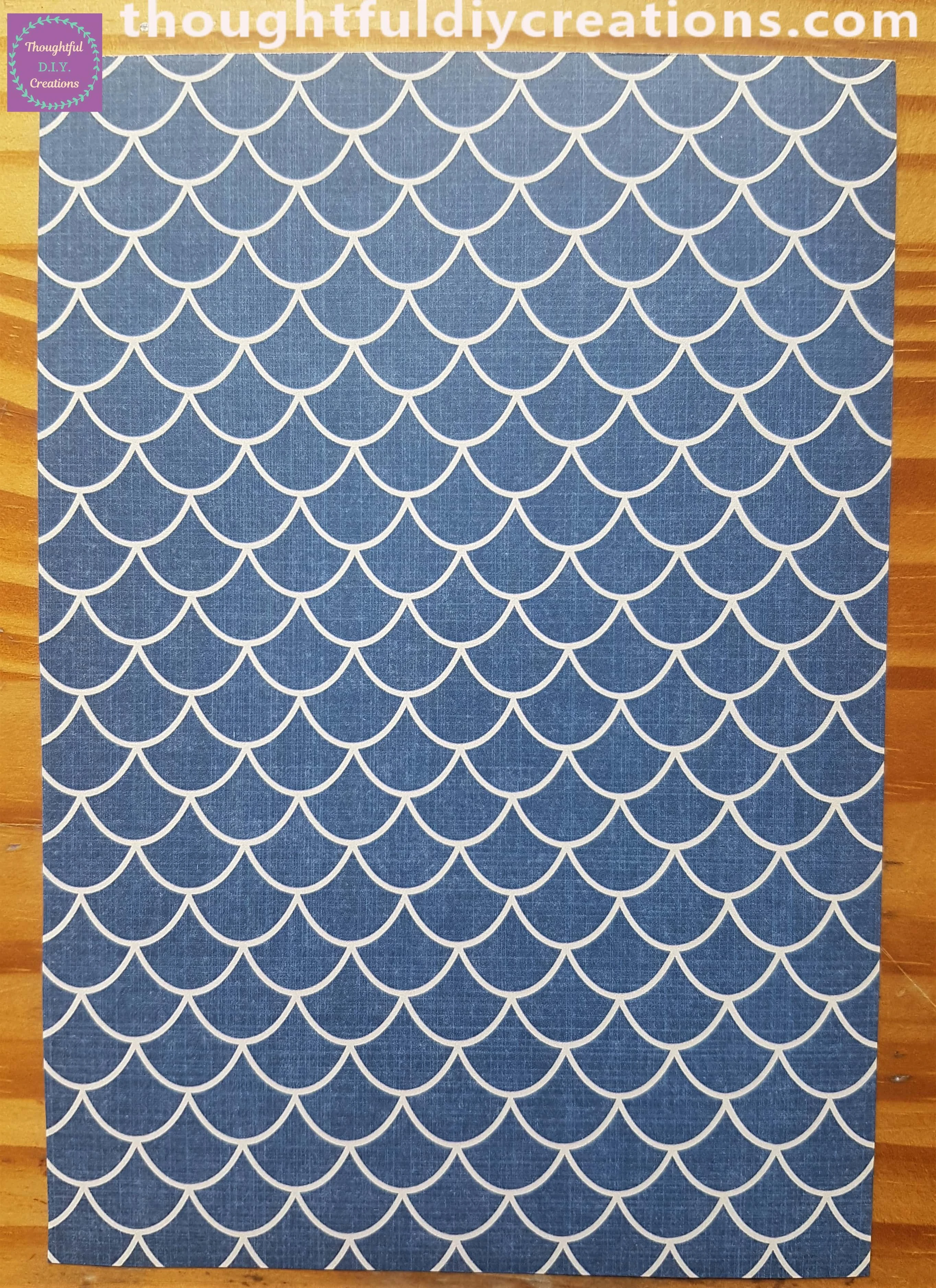 I Cut around the Lines and turned the Sheet back the right way.