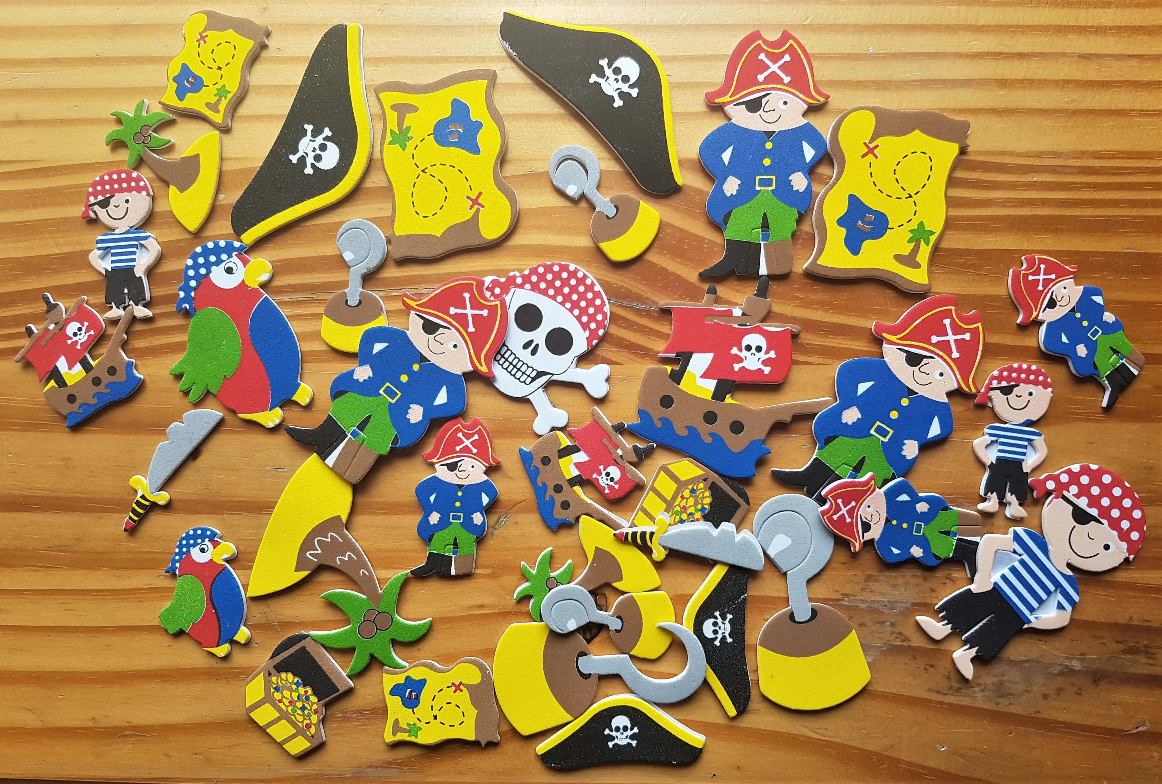 I got my Pack of Pirate Foam Stickers.