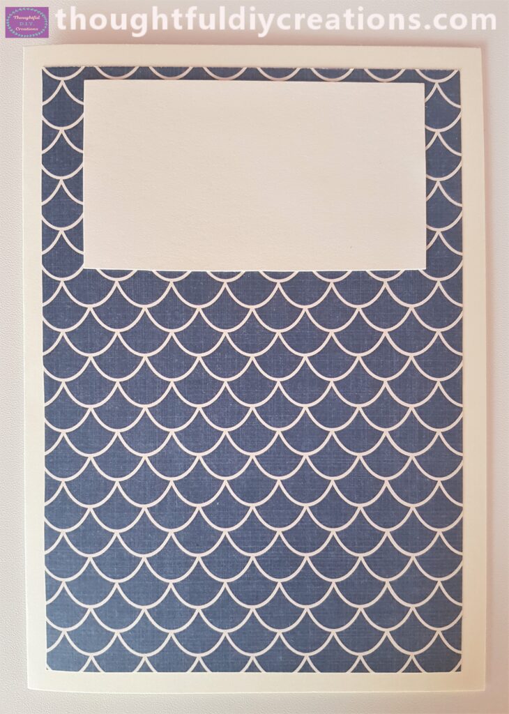 I put Pritt Stick on the back of the bigger section and then stuck it to the top of the Pirate Card.