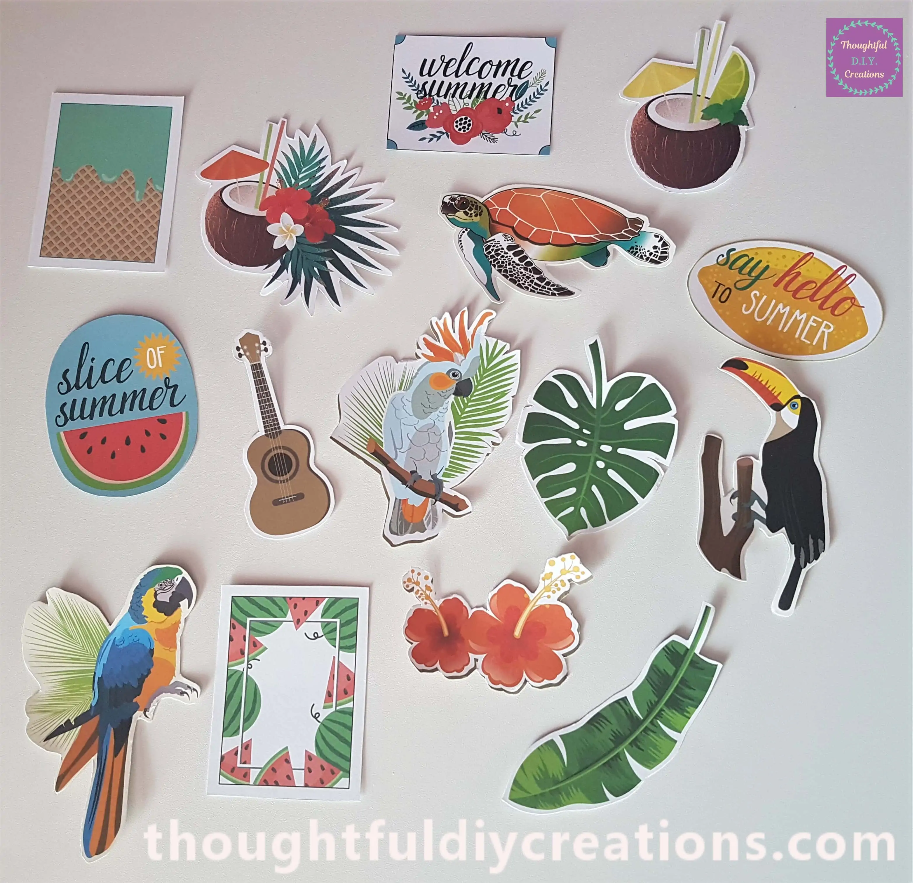 I then Cut around each Picture using a Small, Sharp Scissors.