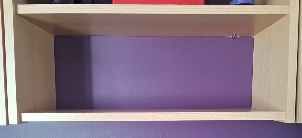 I Cleared One of my Shelves to Display my Garland.