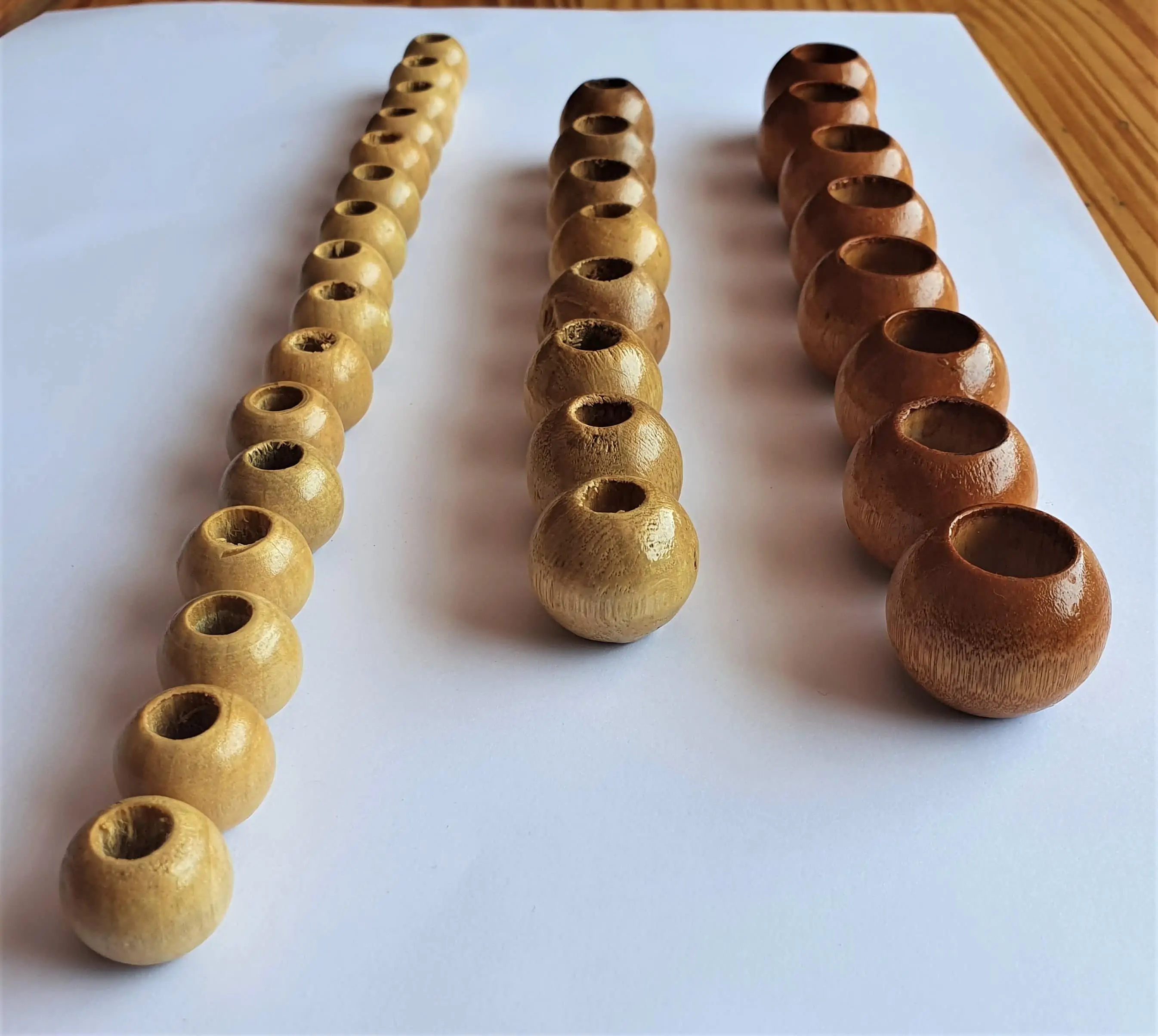 There are 8 Large and Medium Beads and 16 Small Beads.