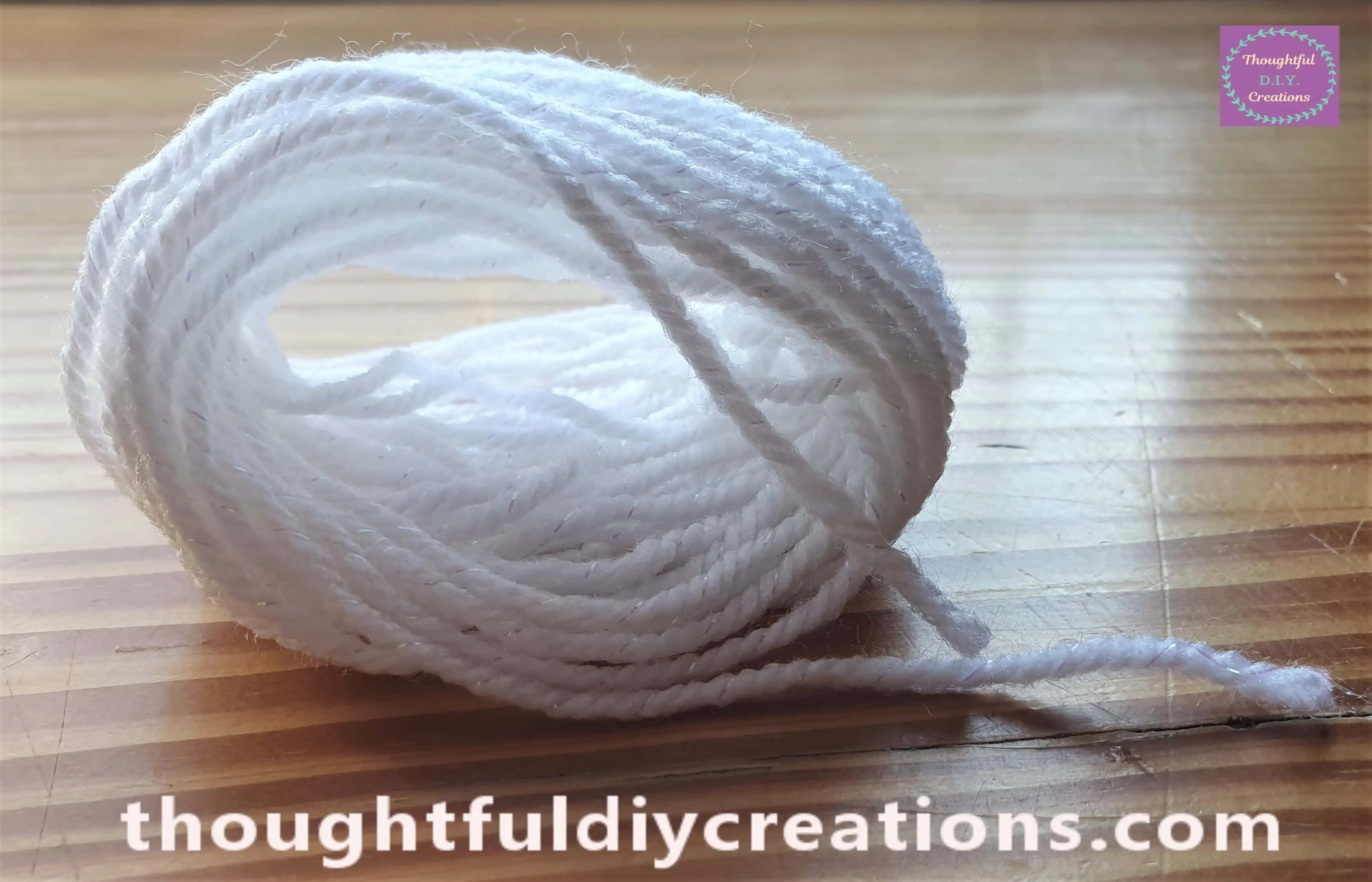 This is a Side angle of the Wool after being removed from the Notepad.