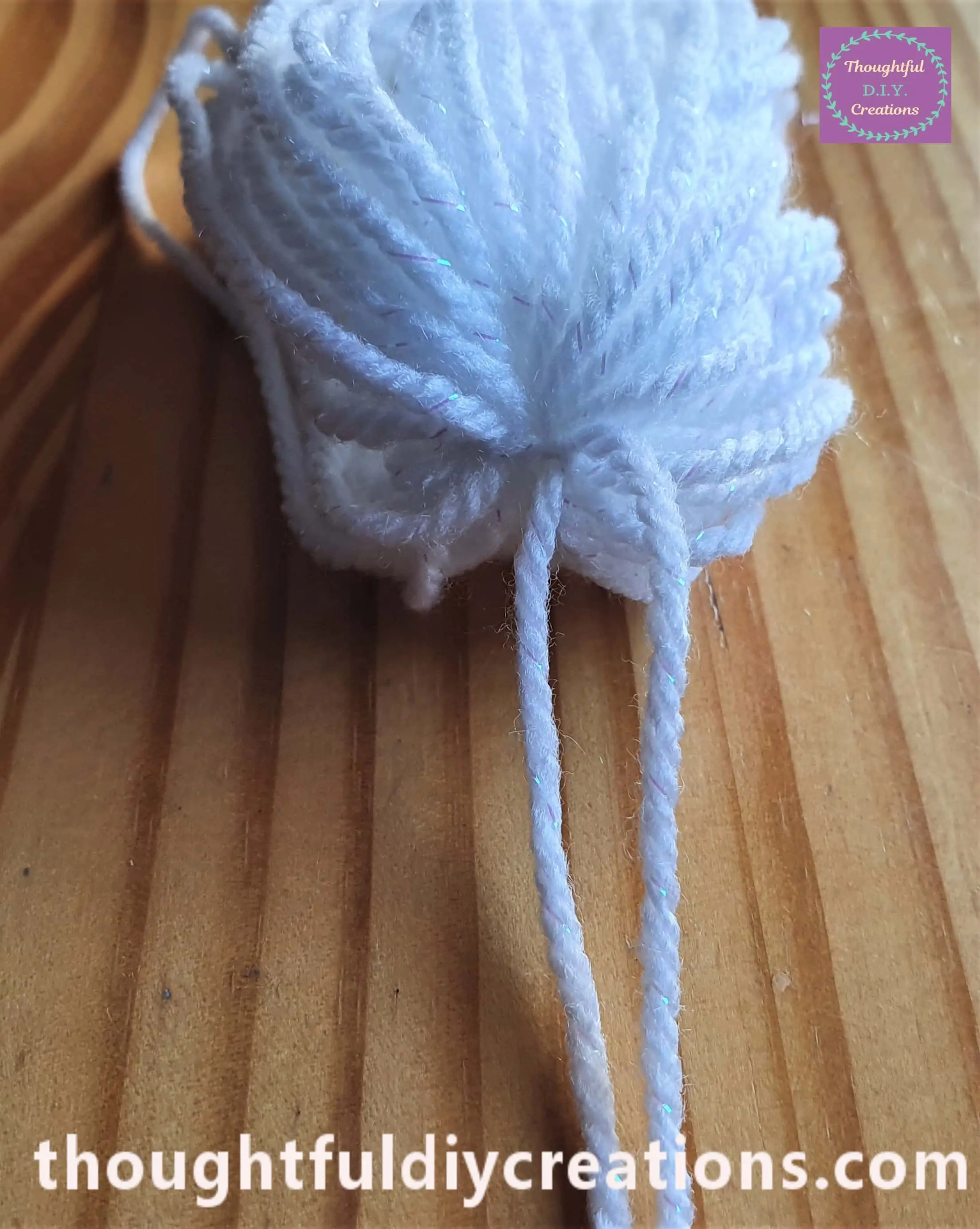 I tied it tightly into a double-knot.