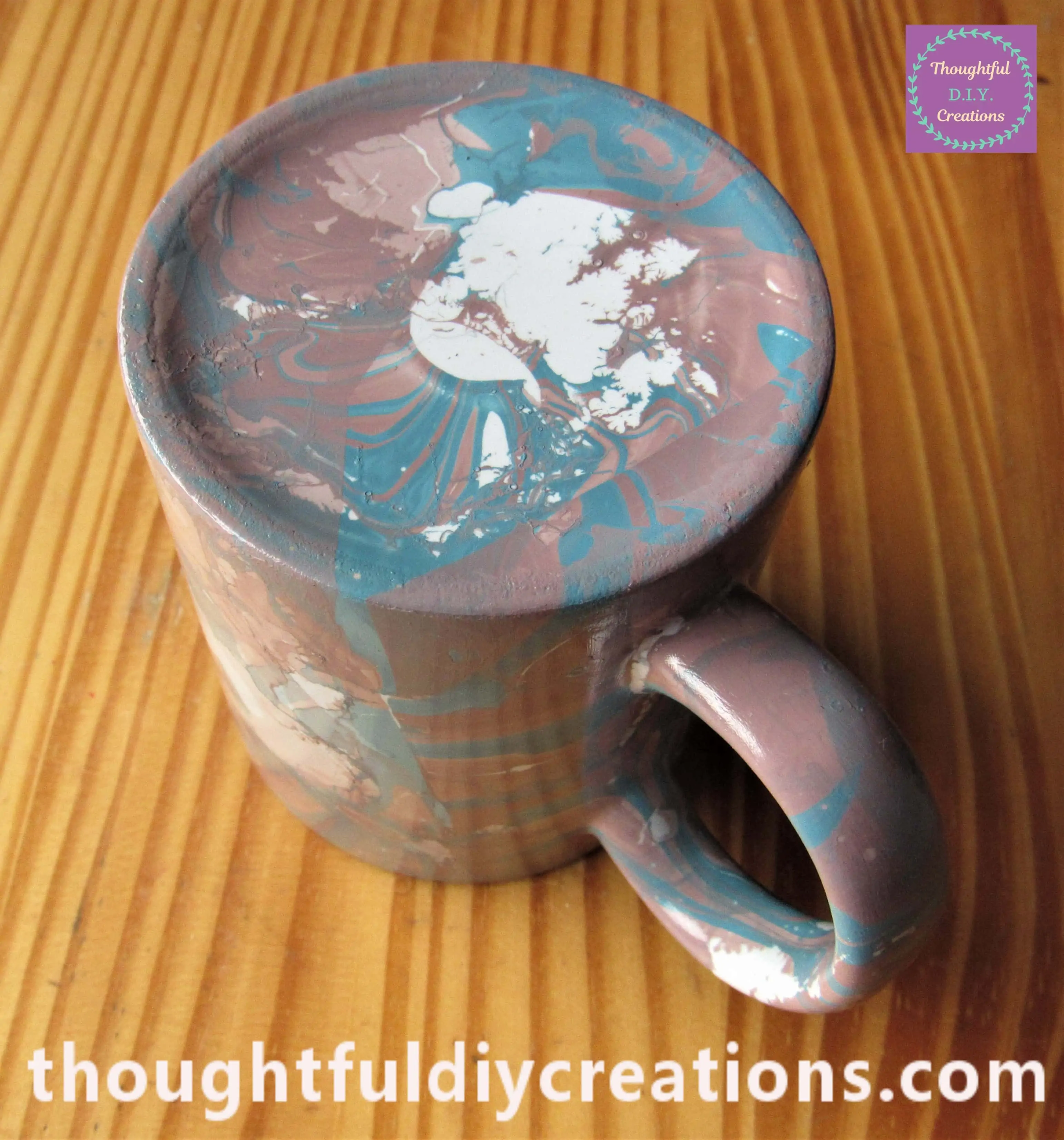 I also added a layer to the Bottom of the Cup and the Handle.