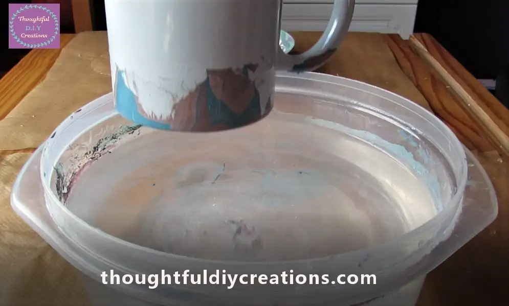 A couple of seconds later I slowly removed the Cup from the Bowl.