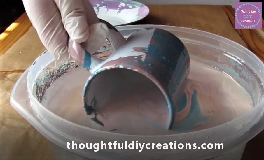 I Rolled the Cup over to it's other Side under the Water.