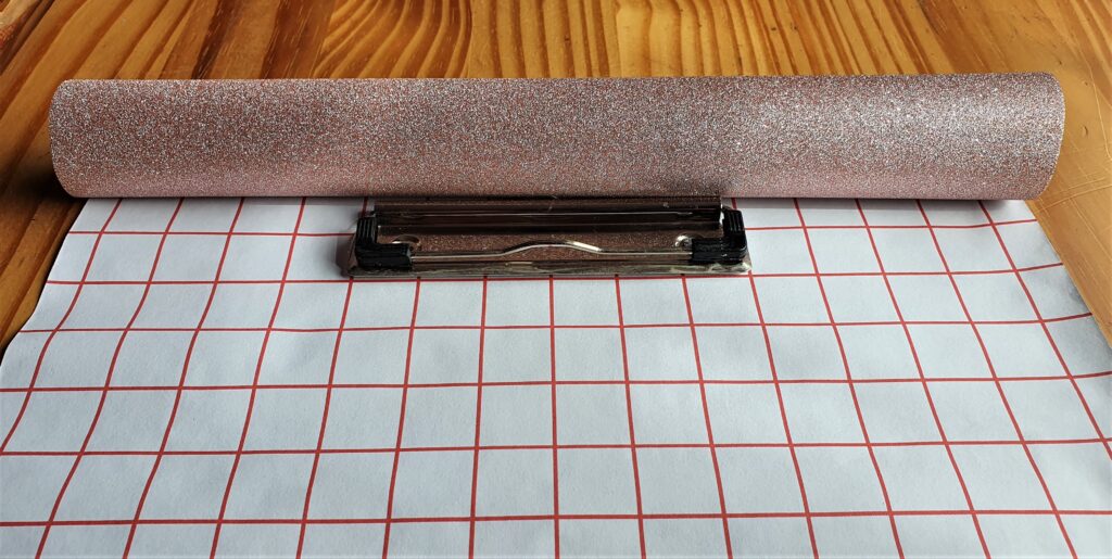 The Glitter Roll opened out.