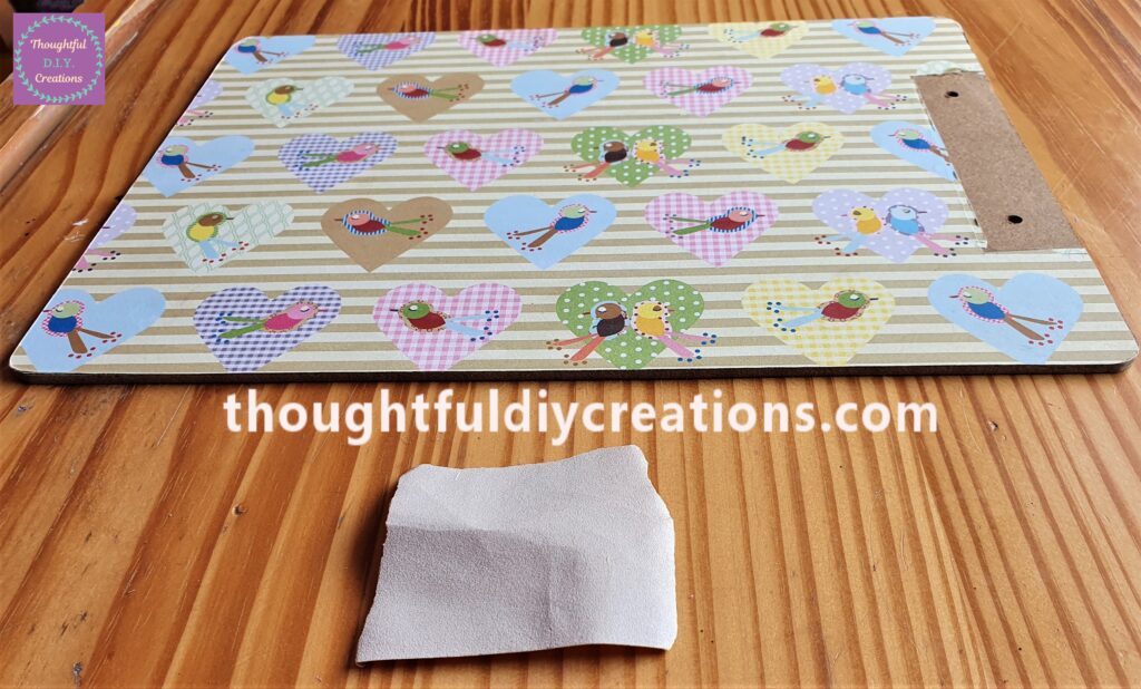 I Sanded the Sides of the Board with Fine Sandpaper.