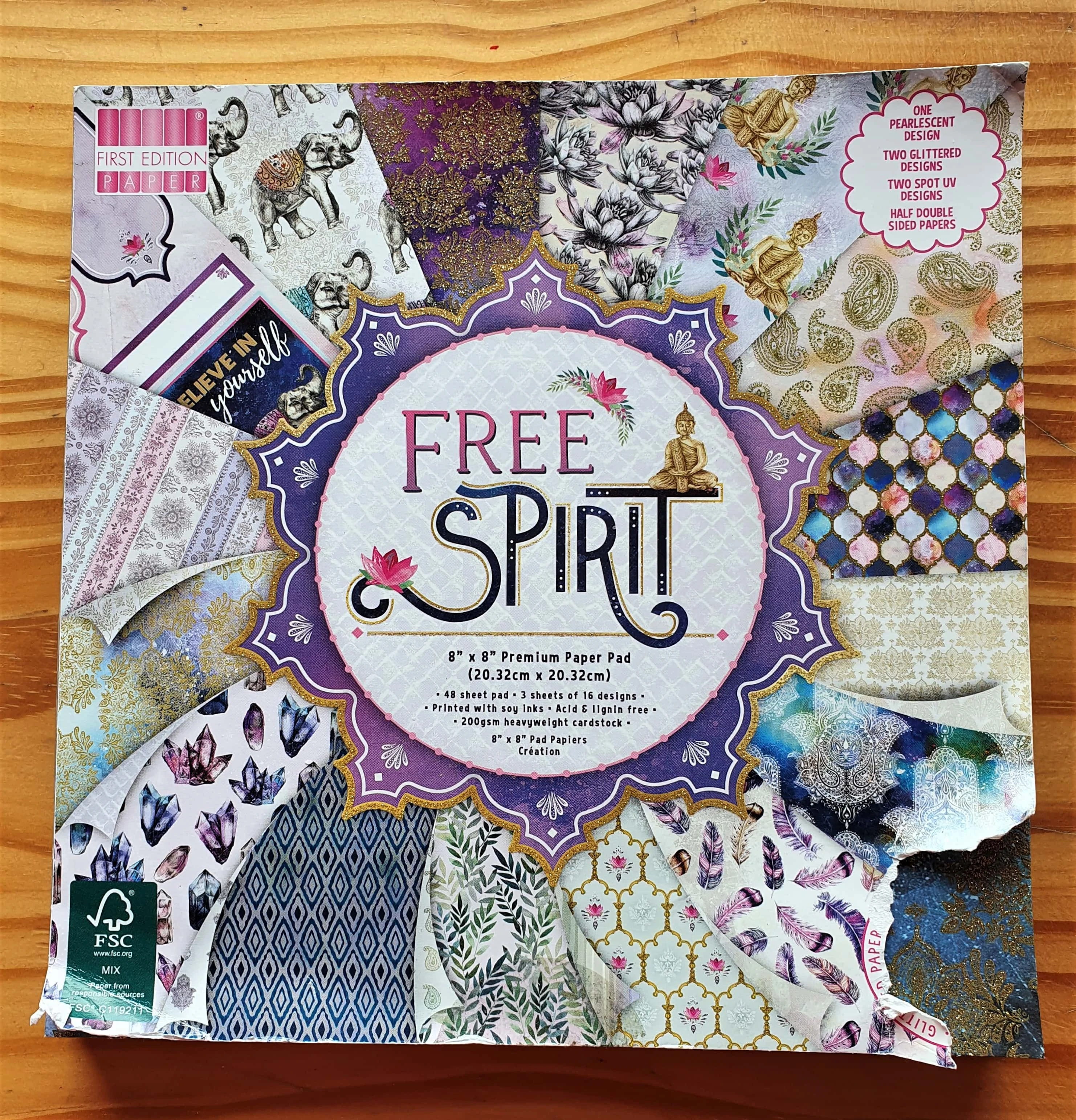 Free Spirit 8" x 8" 200gsm Paper Pad.