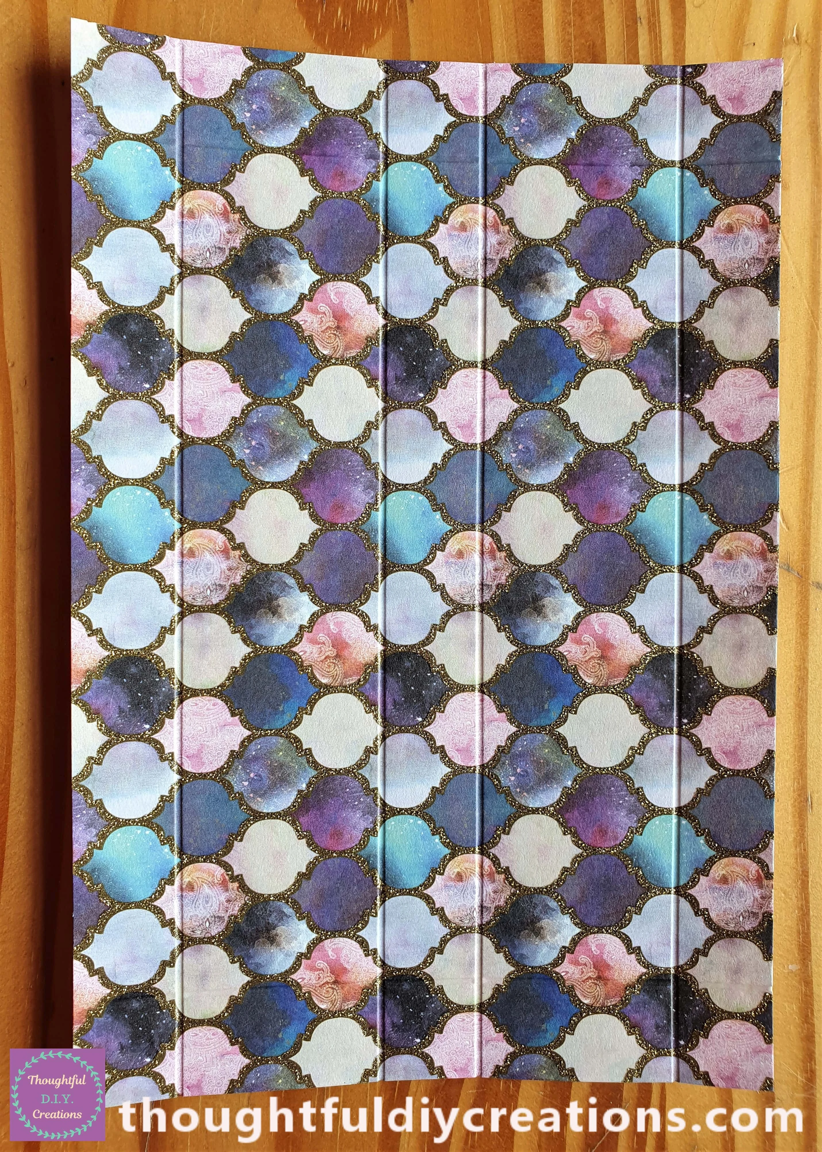 The Paper with all the Score Lines added to it.