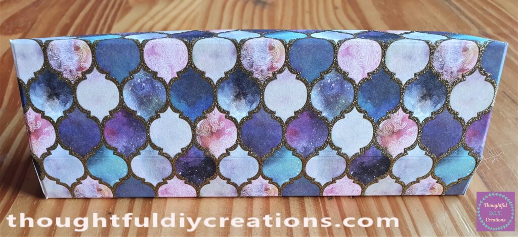 Here is the Back of the Gift Box with the Lid Open.