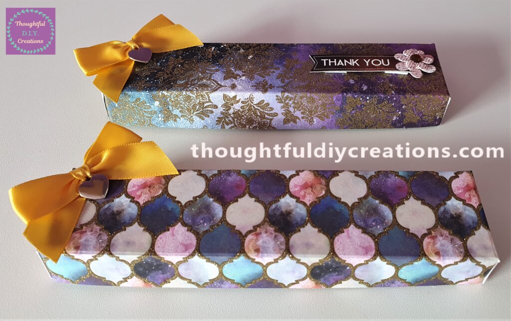 The Final Image of my 2 Handmade Gift Boxes.