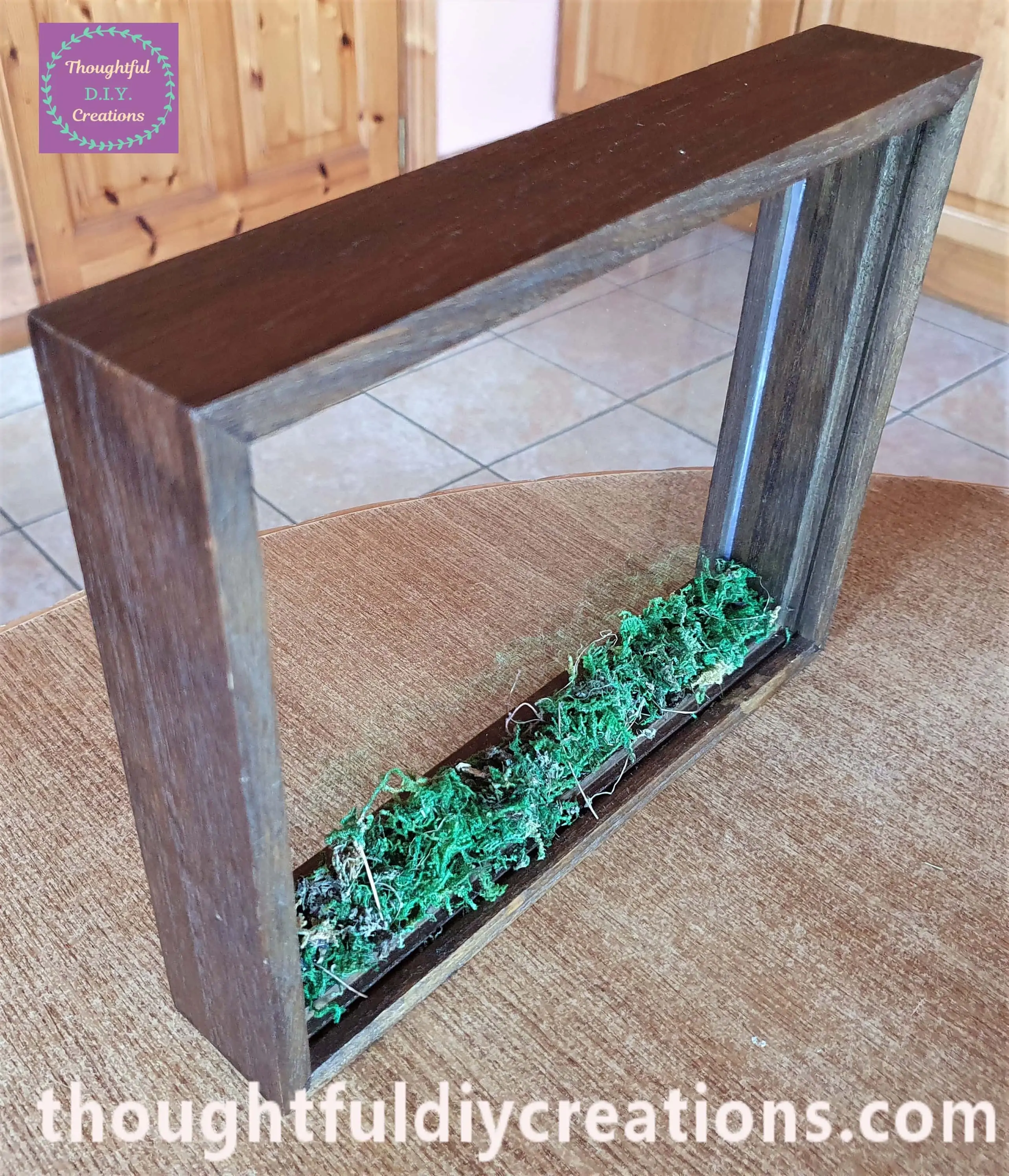 This is how the Woodland Frame is looking so far with the addition of the Moss.