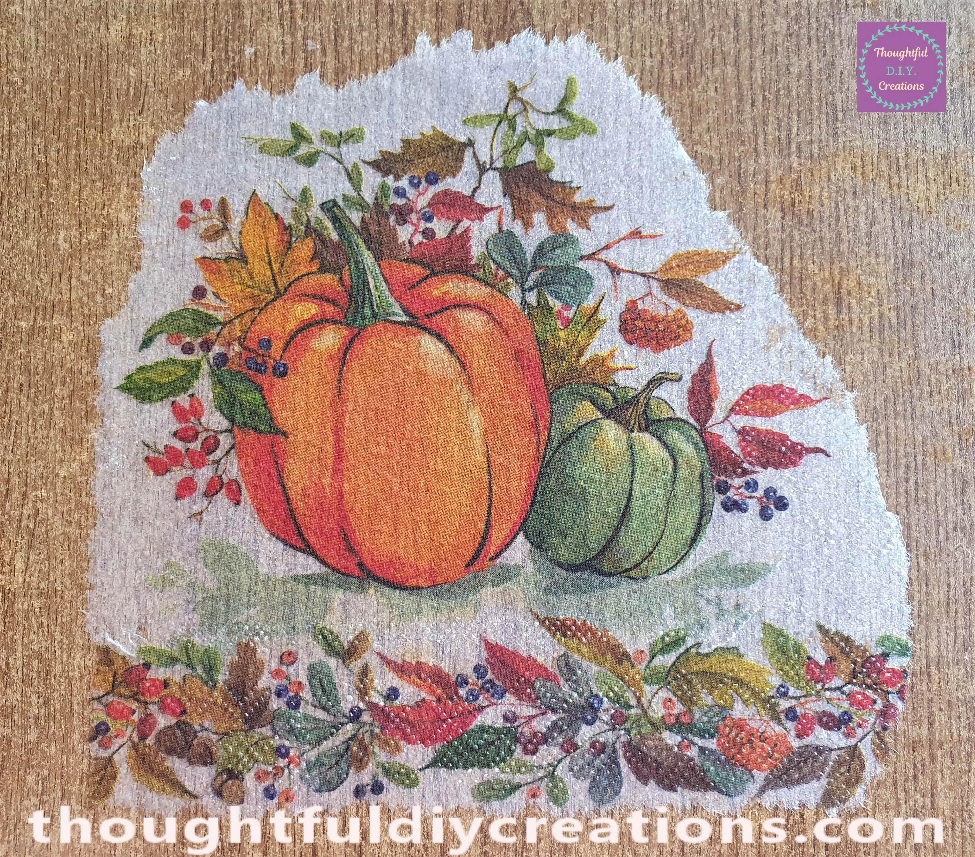 Here is a Closer View of the Napkin with all the Creases removed from the Brush.