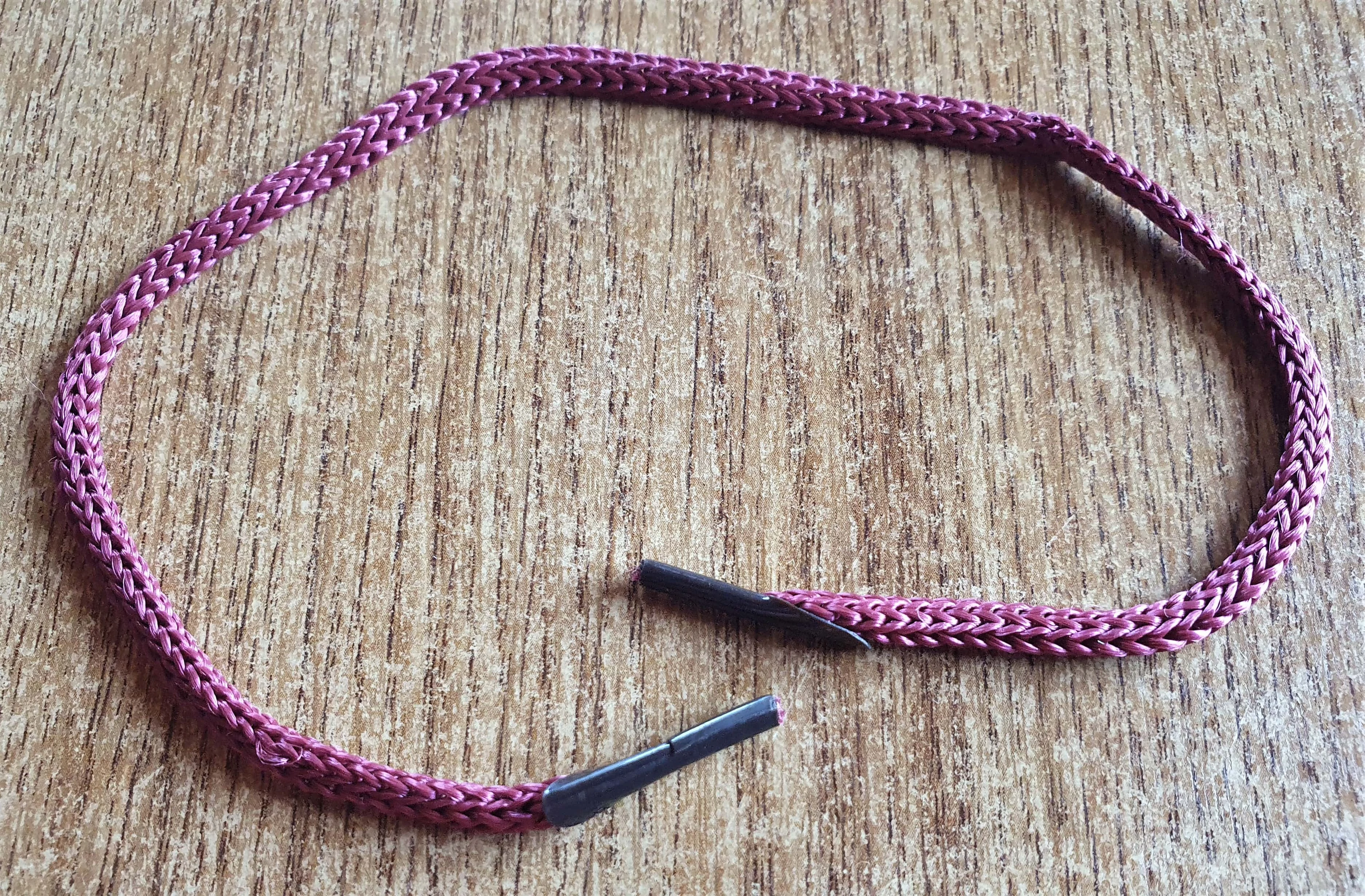 I got a Burgundy Coloured Lace from my Ribbon Supplies.