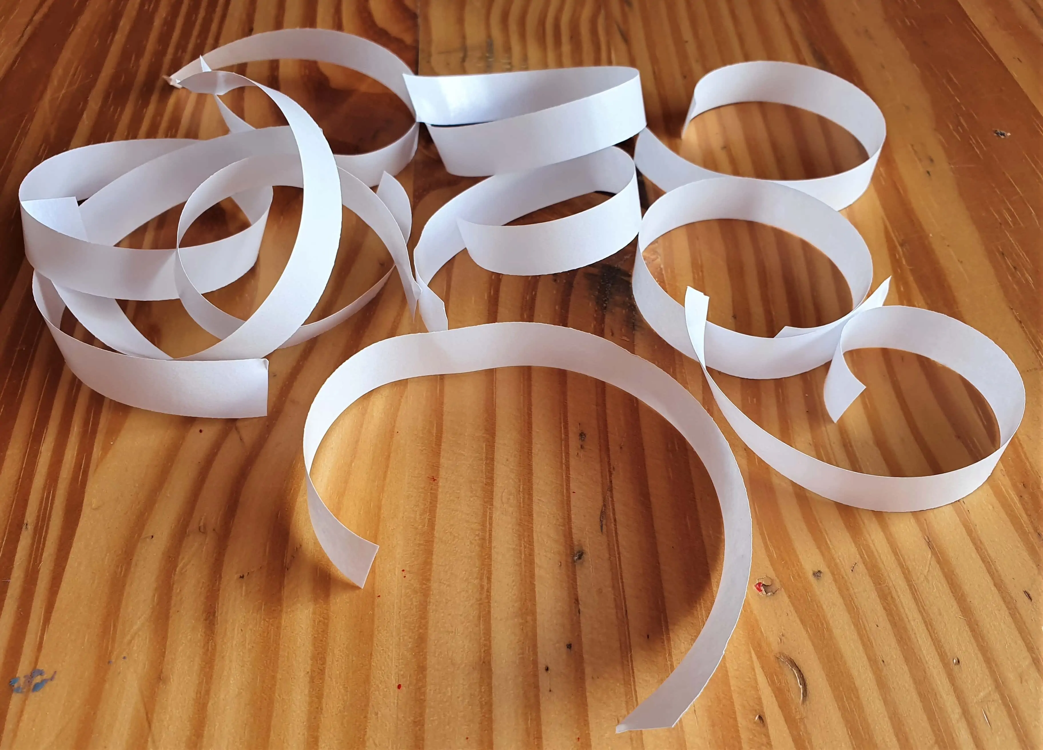 I removed the White Backing from each Strip of Double-Sided Tape.