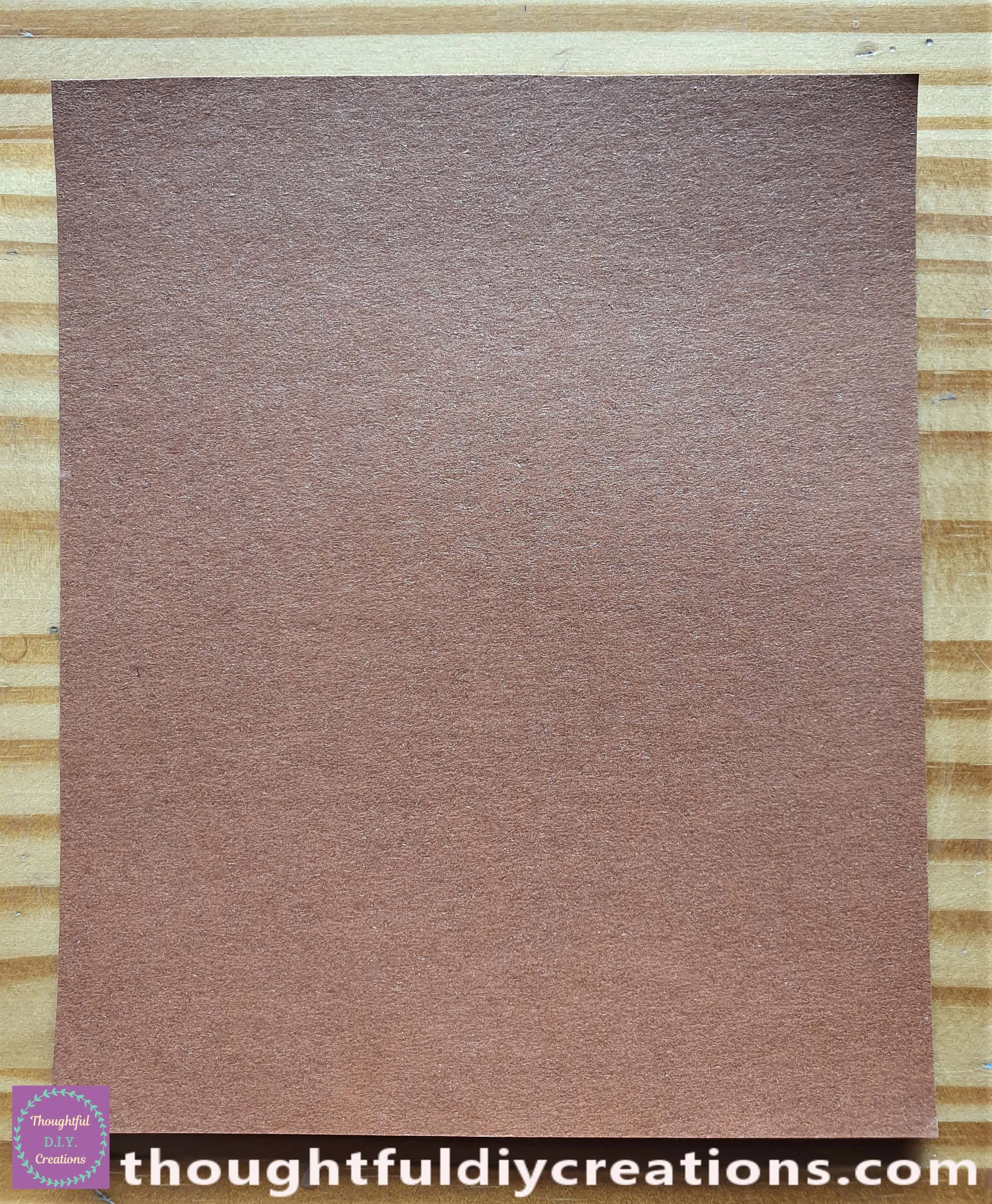 I Cut out a Copper Coloured Cardstock for the Background of the Image I Cut out.