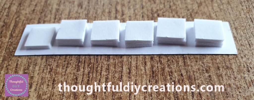 I put 2 layers of Foam Squares on the back of the 'Back to Nature' Die-Cut.