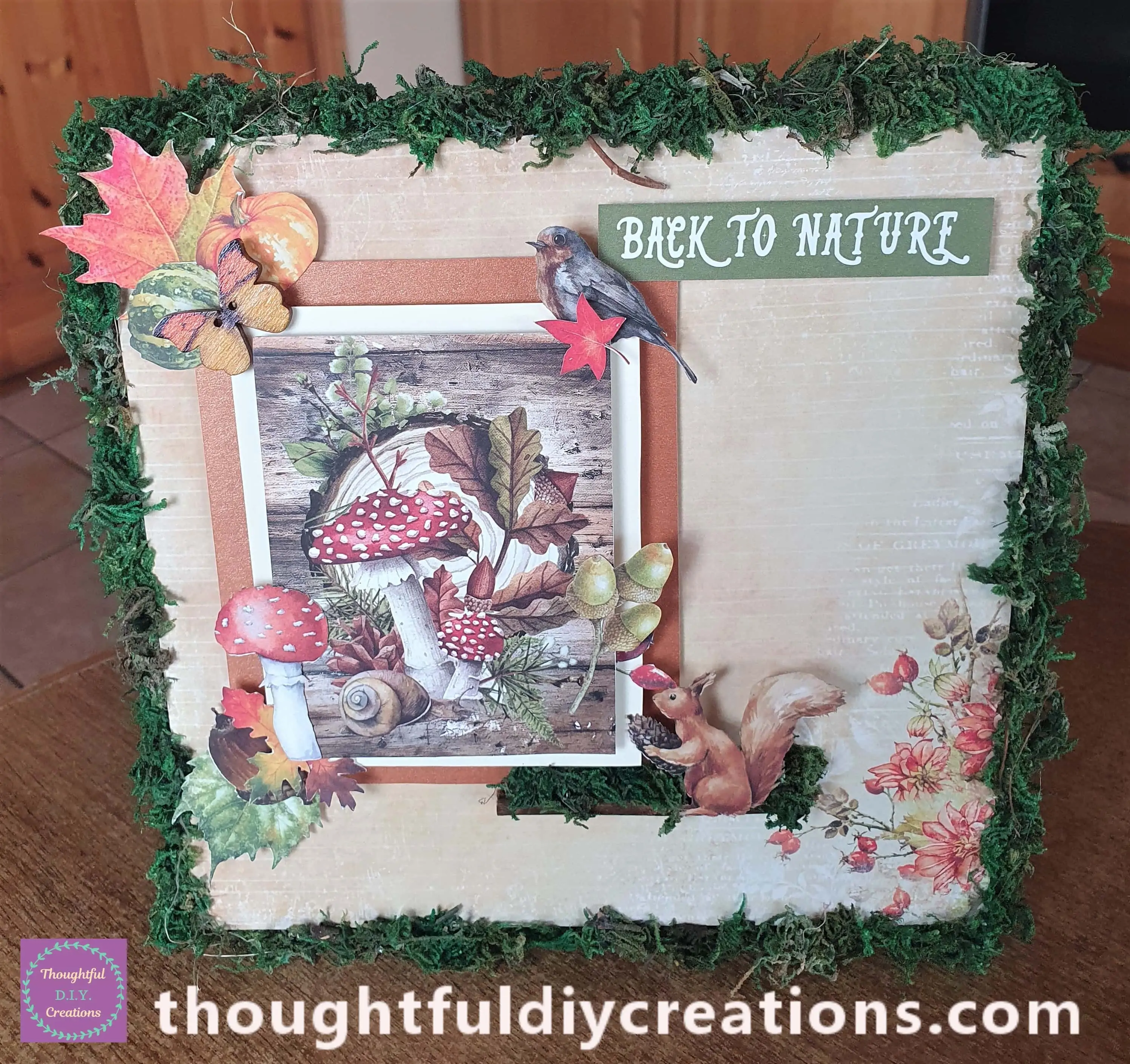 The Canvas standing up-right.