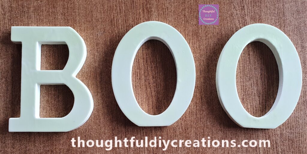 I then brought the Letters back Inside, this is how they look after 4 layers of Spray Paint.