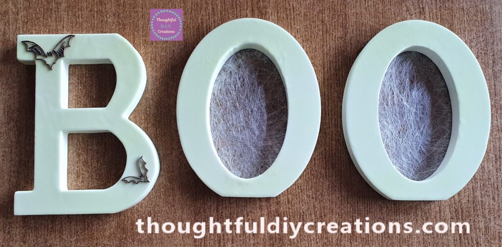 This is how the BOO Letters look so far; their coming along nicely.