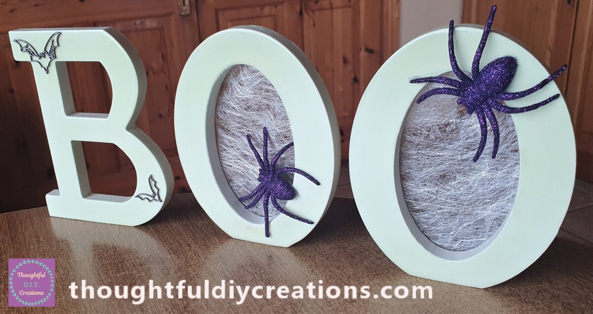 BOO Letters Halloween Craft