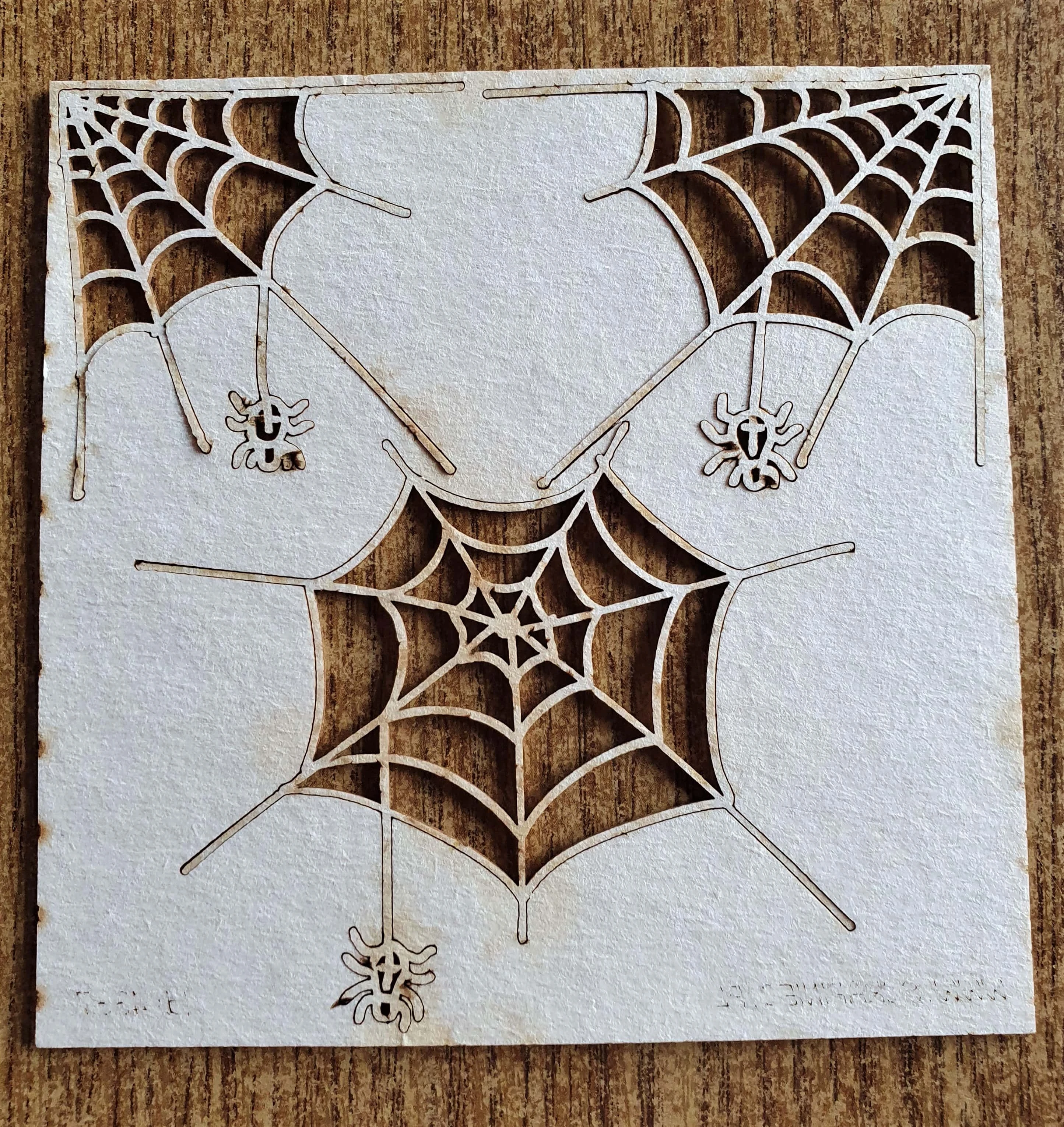 I got my Spiderweb Chipboard that I bought recently.