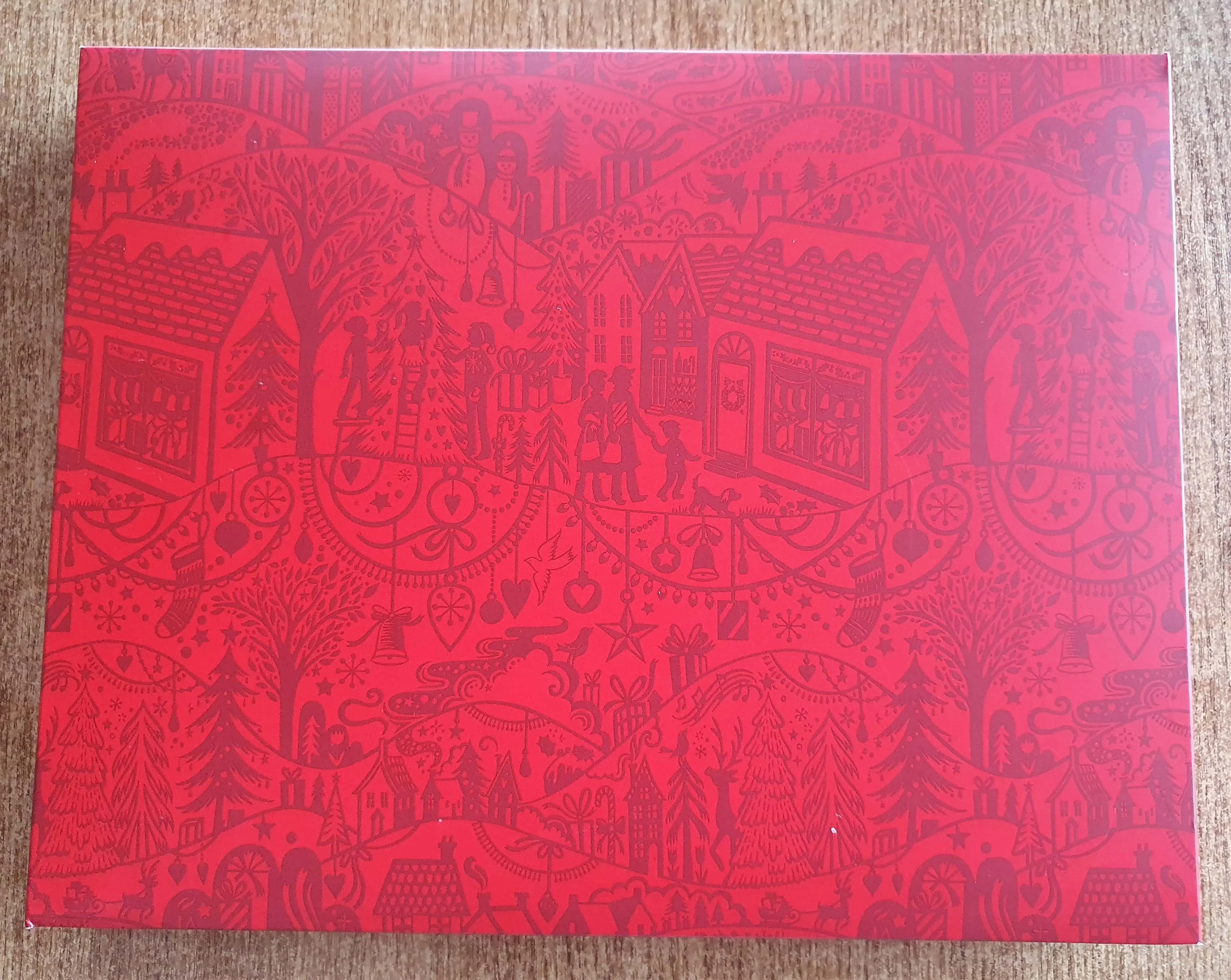 This is the Back of the Box; it has beautiful Christmas Images all over it.
