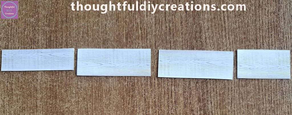 Here are the Cut out Strips in a row.