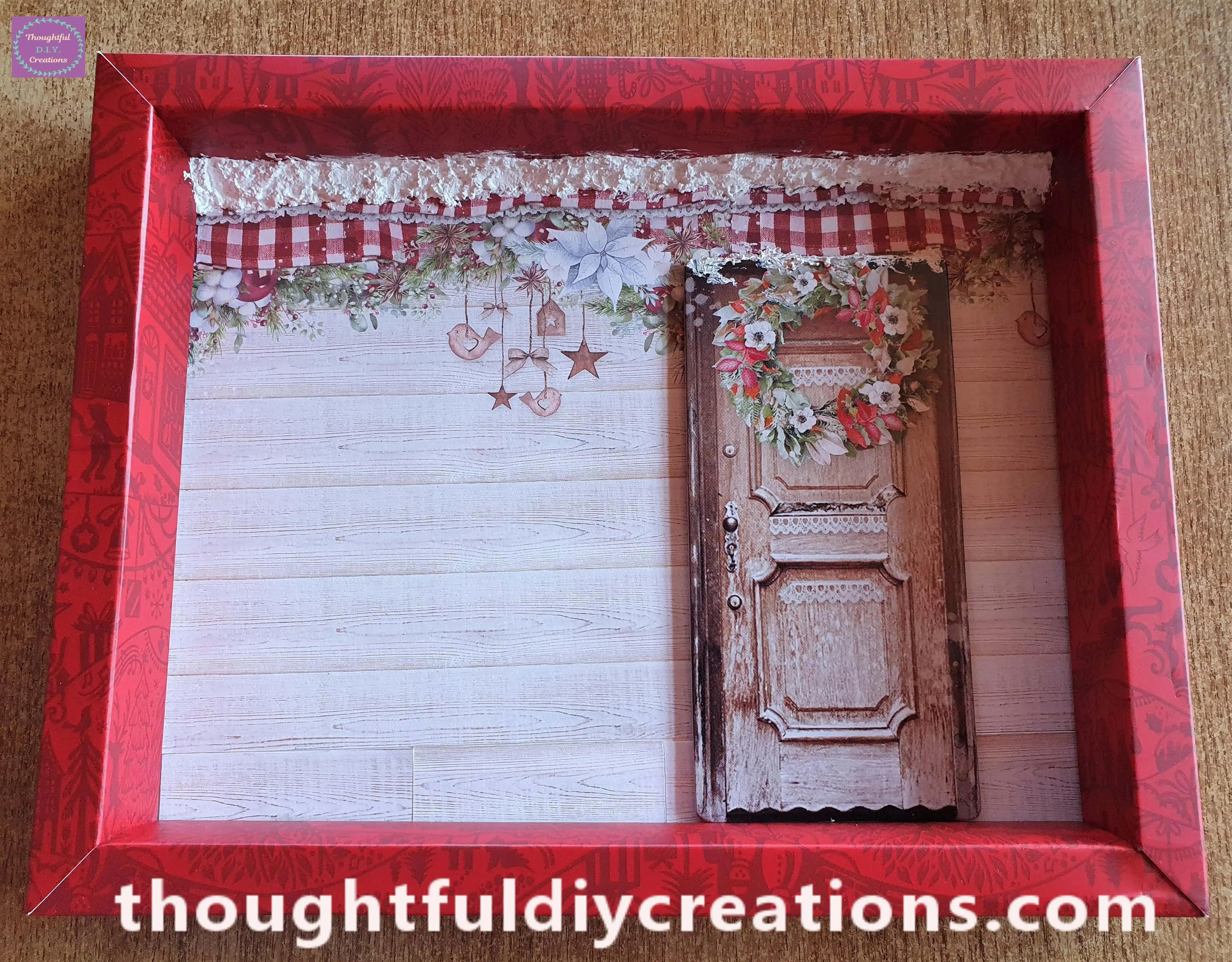 I repeated this process until the top of the Frame was covered with Snow.