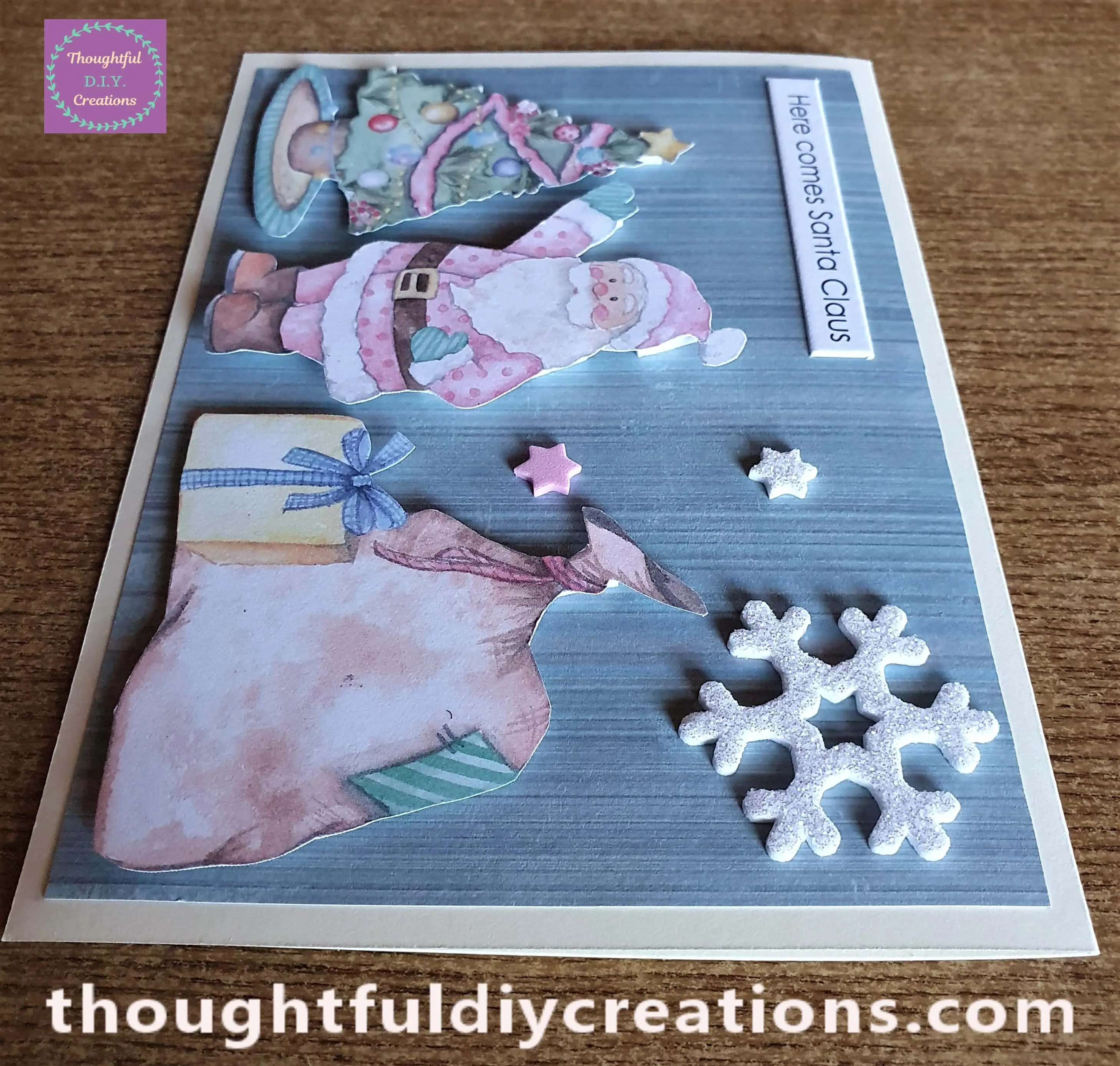 This Completed my Christmas Card.