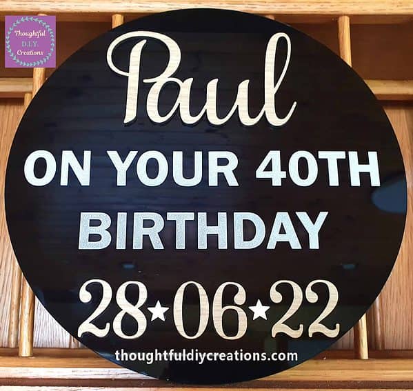 Round Acrylic Sign