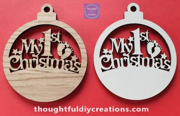 Personalised My 1st Christmas Ornament