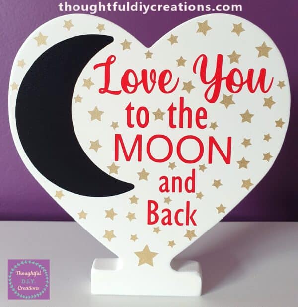 Love You to the Moon & Back Heart