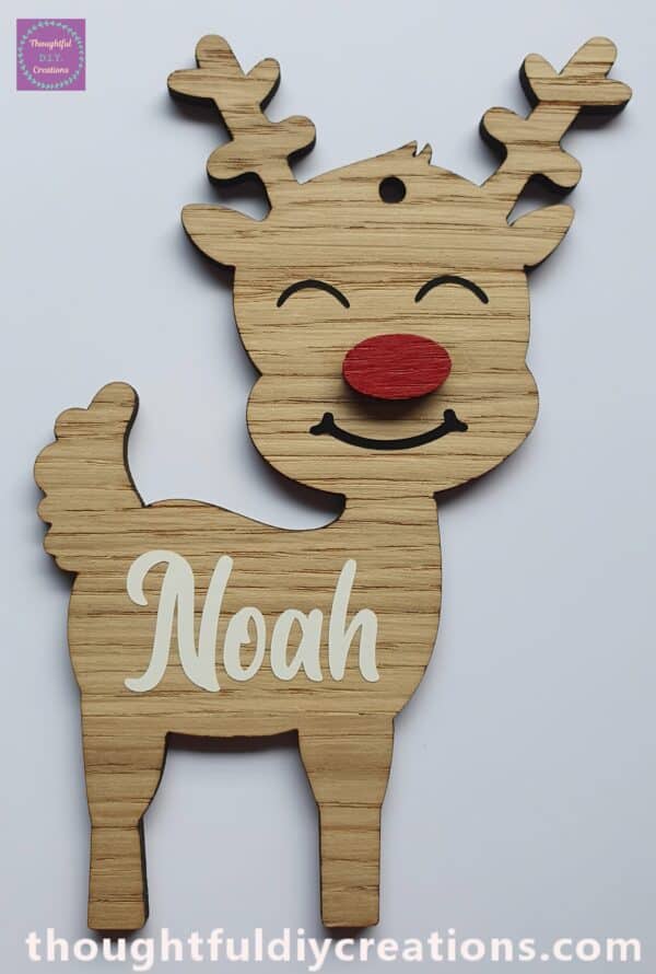 Oak Personalised Reindeer