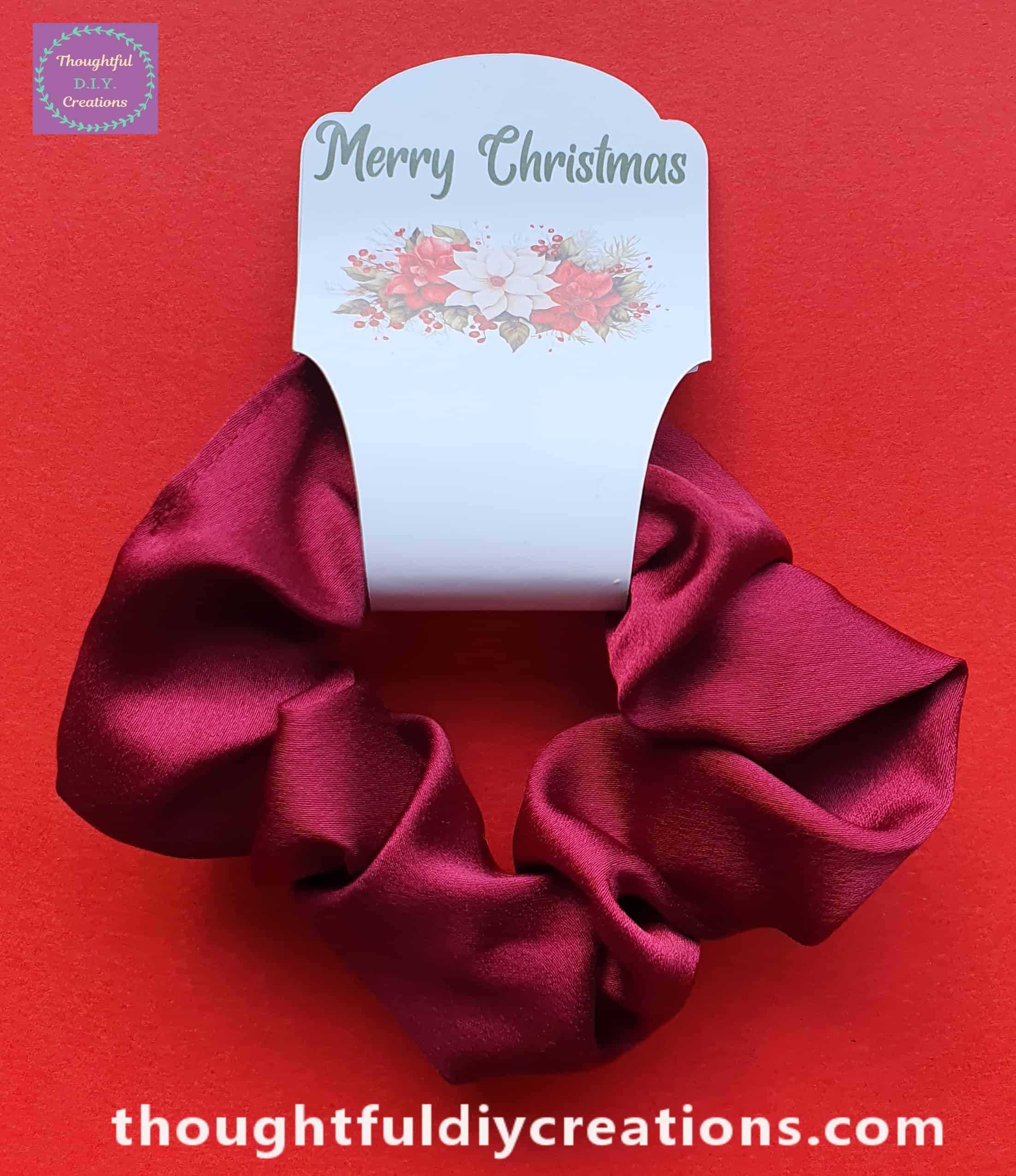 Merry Christmas Tag & Scrunchie