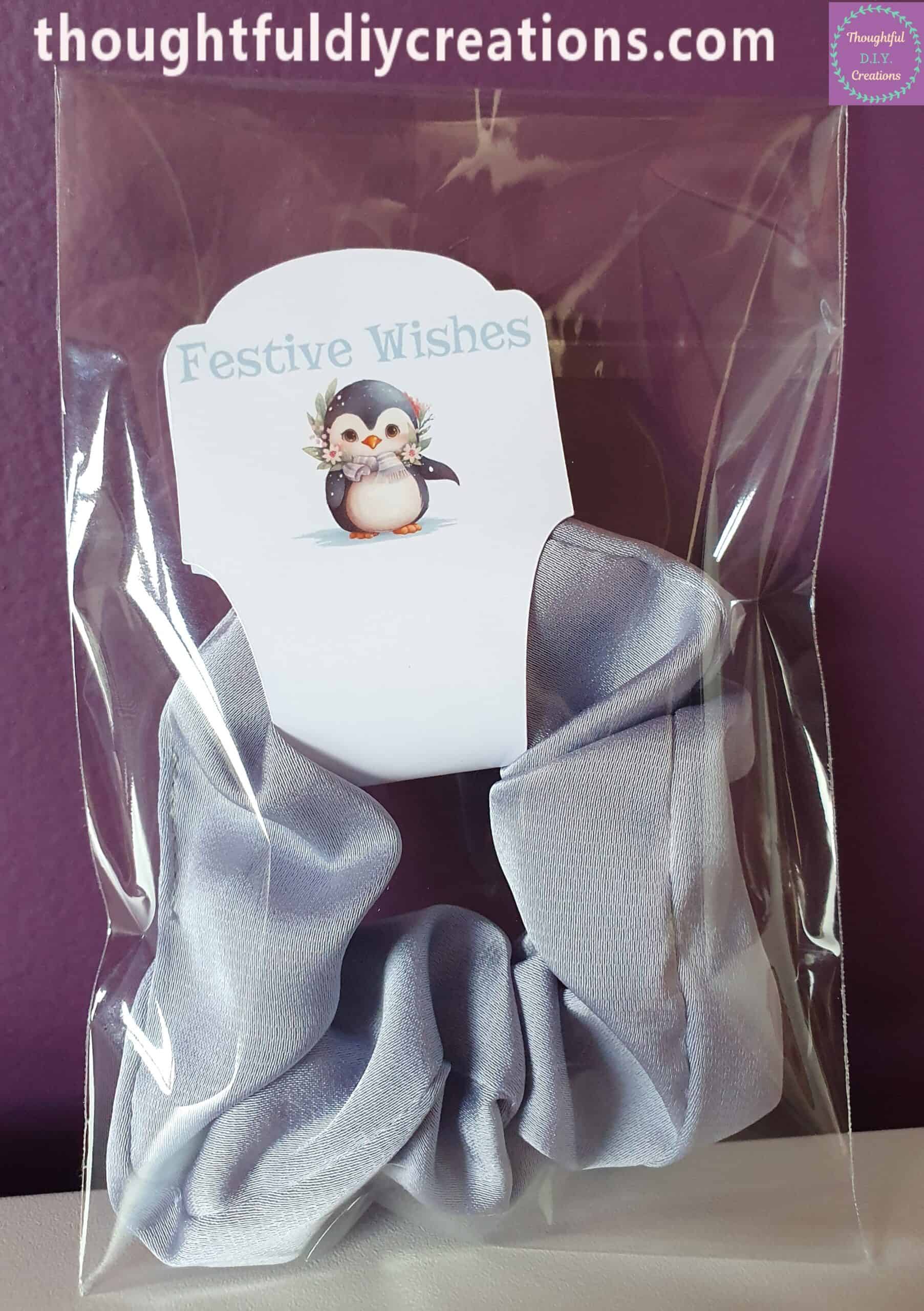 Festive Wishes Scrunchie in Packaging