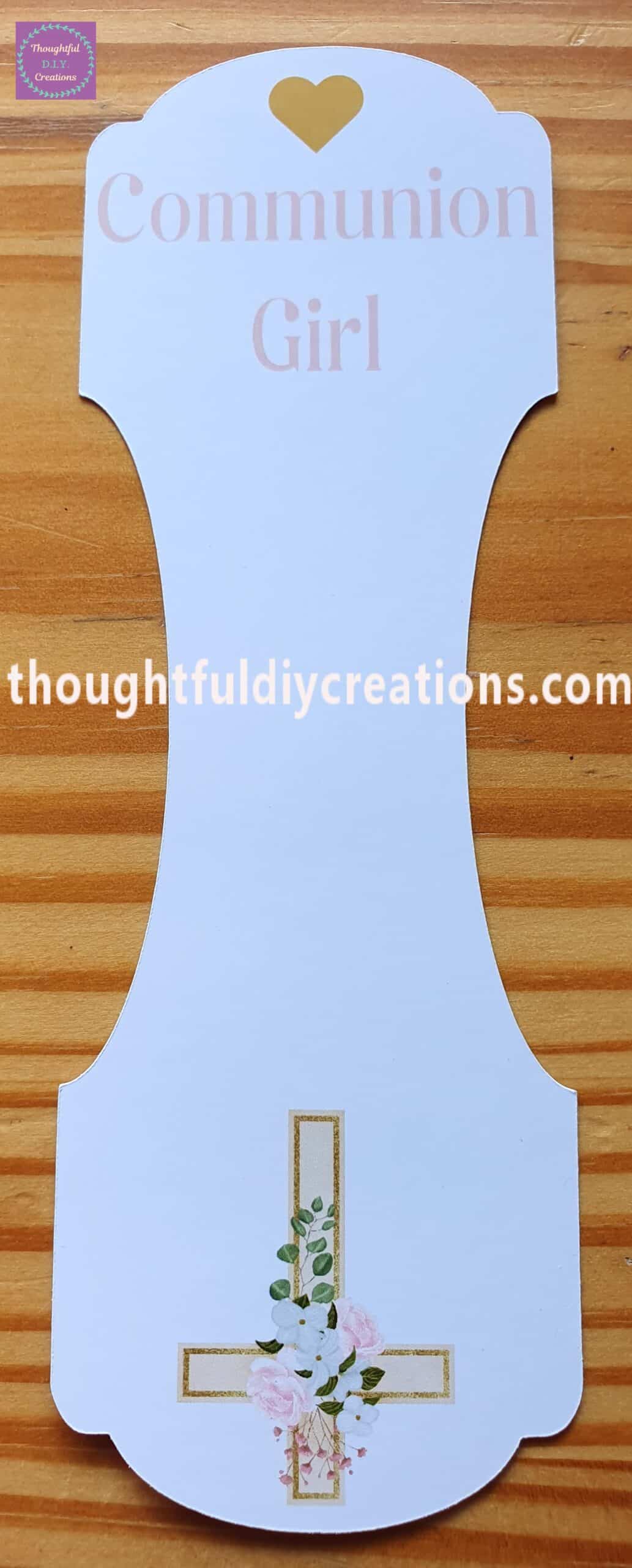 Gift Tag when removed from the Scrunchie