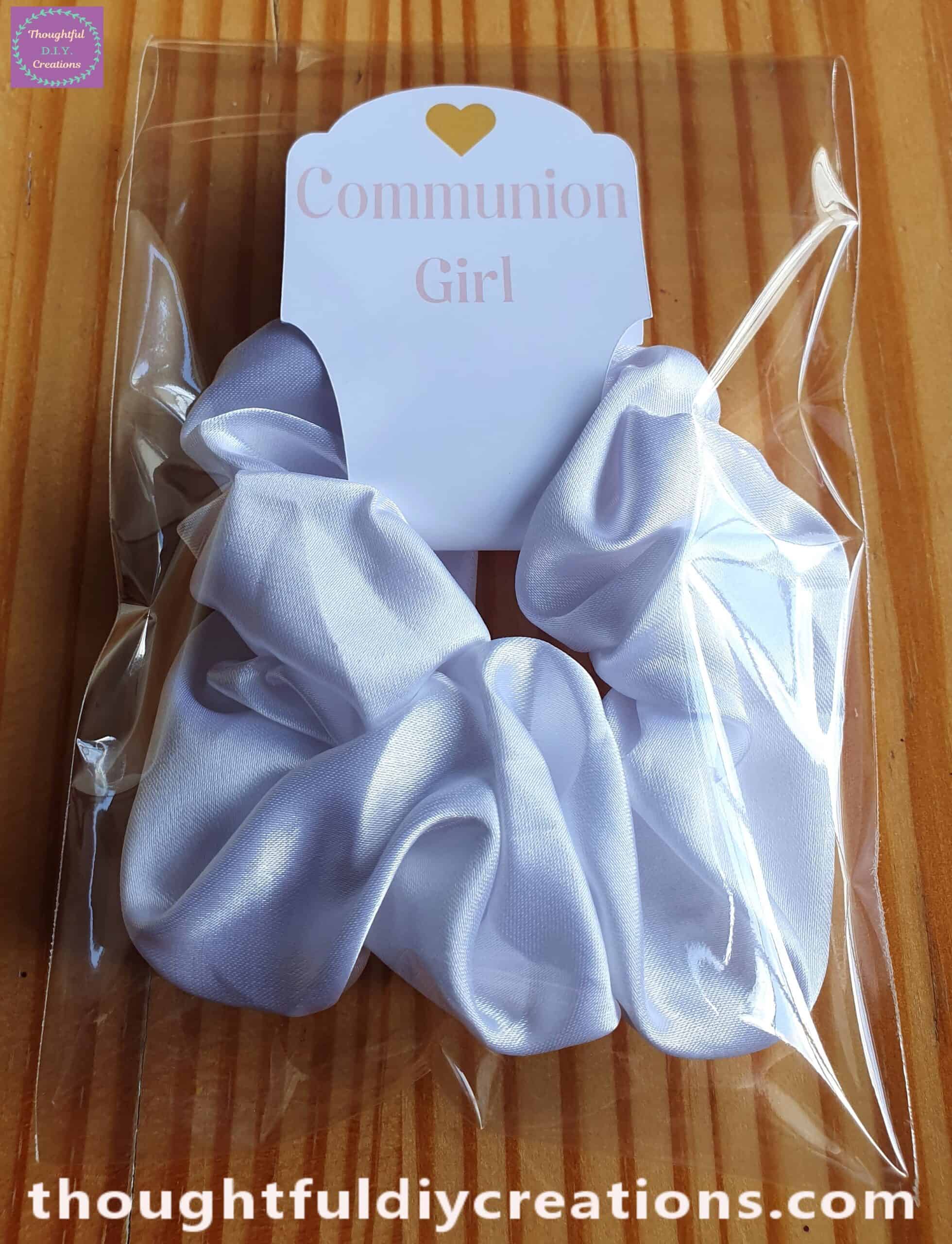 Satin Scrunchie in Plastic Packaging