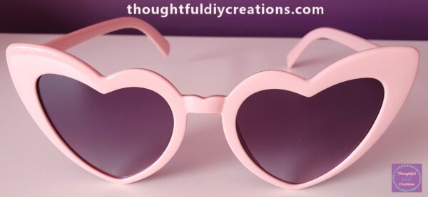 Pink Heart Sunglasses
