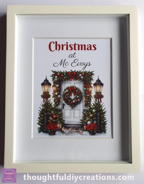 Personalised Christmas Frame